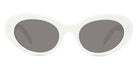 Celine® CL40193I CLN CL40193I 25A 53 - 25A Shiny Ivory / Smoke Sunglasses