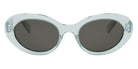 Celine® CL40193I CLN CL40193I 93a 53 - Shiny Lime Transparent / Smoke Organic Sunglasses