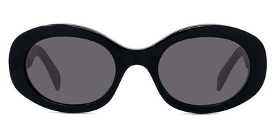 Celine® CL40194U CLN CL40194U 01A 52 - Shiny Black / Smoke Sunglasses
