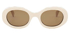 Celine® CL40194U CLN CL40194U 24E 52 - White/Other / Brown Sunglasses