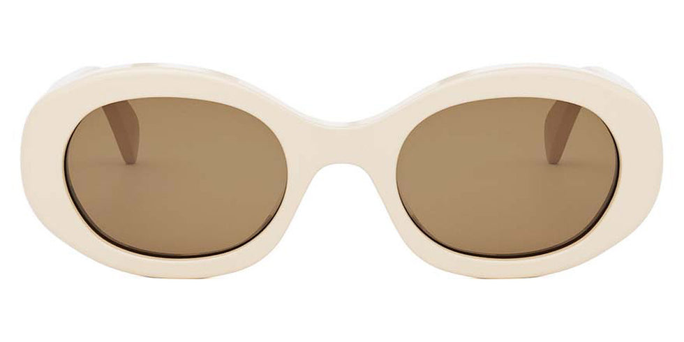 Celine® CL40194U CLN CL40194U 24E 52 - White/Other / Brown Sunglasses