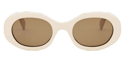 Celine® CL40194U CLN CL40194U 24E 52 - White/Other / Brown Sunglasses