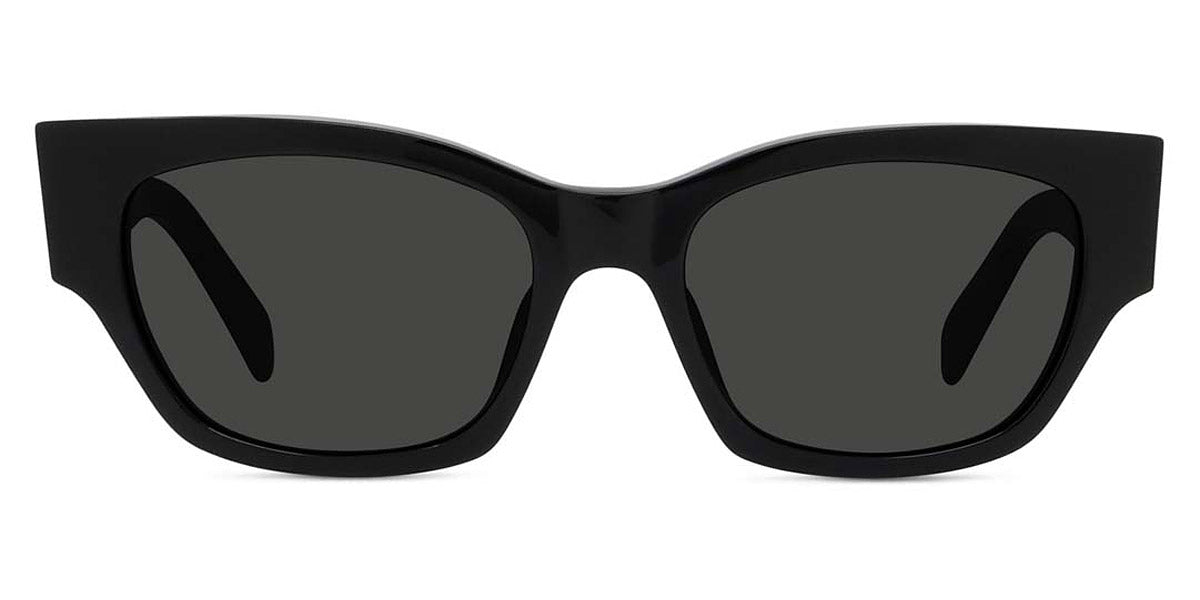 Celine® CL40197U CLN CL40197U 01A 54 - Shiny Black / Smoke Sunglasses