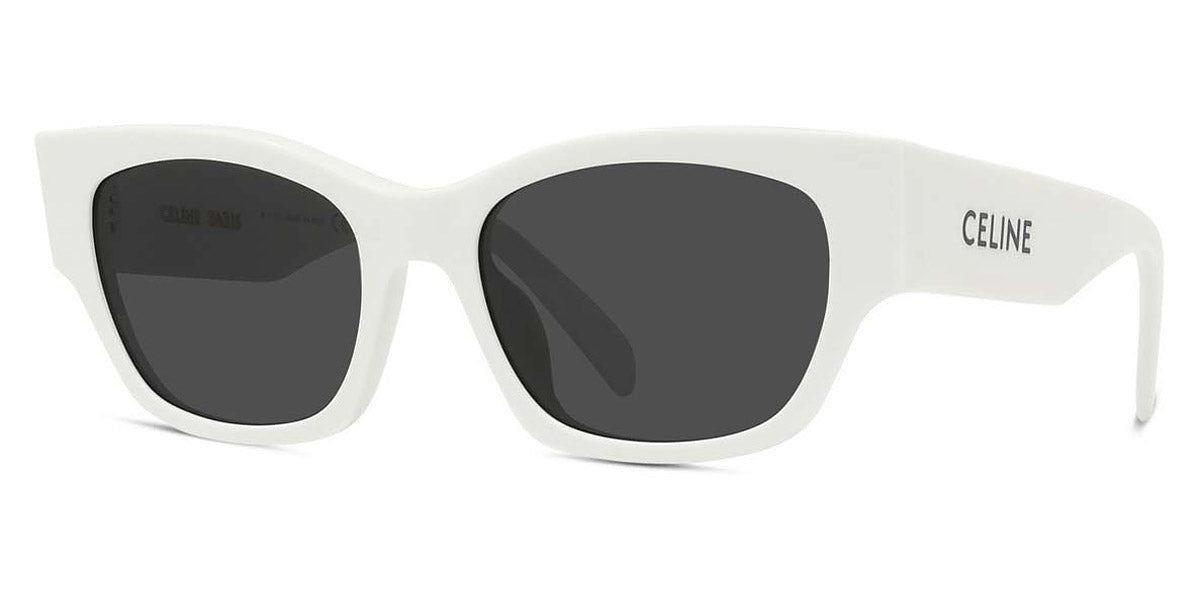 Celine® CL40197U CLN CL40197U 25A 54 - Shiny Ivory / Smoke Sunglasses