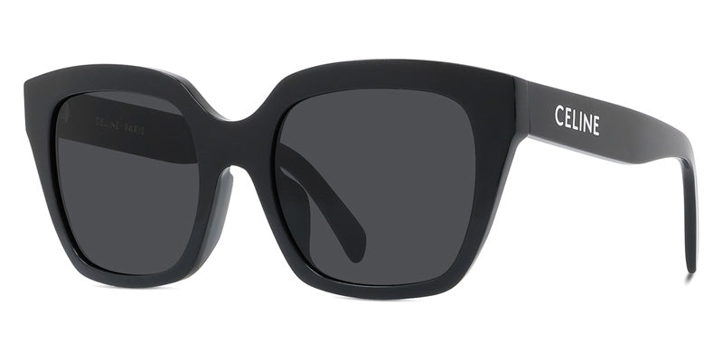Celine® CL40198F CLN CL40198F 01A 56 - Shiny Black / Smoke Sunglasses