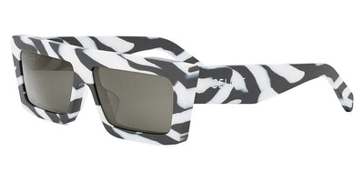 Celine® CL40214U CLN CL40214U 04A 57 - Black/White / Smoke Sunglasses