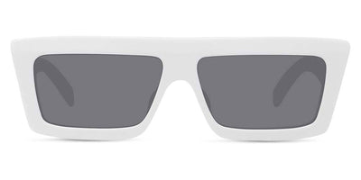 Celine® CL40214U CLN CL40214U 25A 57 - Shiny Ivory / Smoke Sunglasses