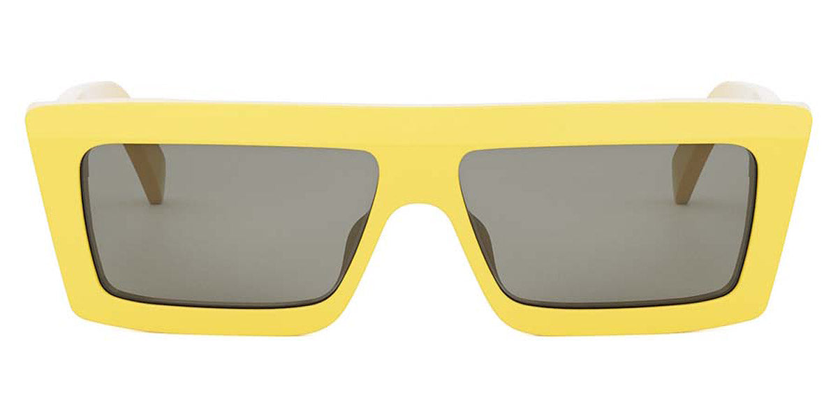 Celine® CL40214U CLN CL40214U 39A 57 - Shiny Light Brown / Smoke Sunglasses