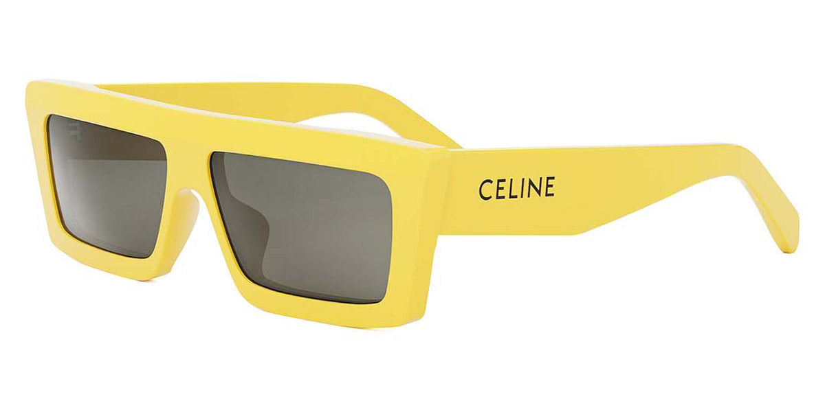 Celine® CL40214U CLN CL40214U 39A 57 - Shiny Light Brown / Smoke Sunglasses