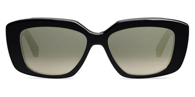 Celine® CL40216U CLN CL40216U 01F 55 - Shiny Black / Brown Sunglasses