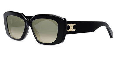 Celine® CL40216U CLN CL40216U 01F 55 - Shiny Black / Brown Sunglasses