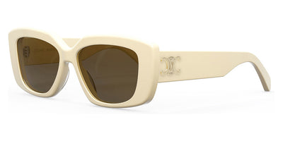 Celine® CL40216U CLN CL40216U 25E 55 - 25E Shiny Ivory / Brown Sunglasses