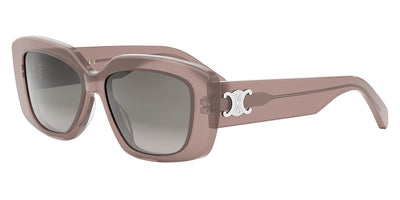 Celine® CL40216U CLN CL40216U 45B 55 - Shiny Opaline Pink / Gradient Smoke Sunglasses