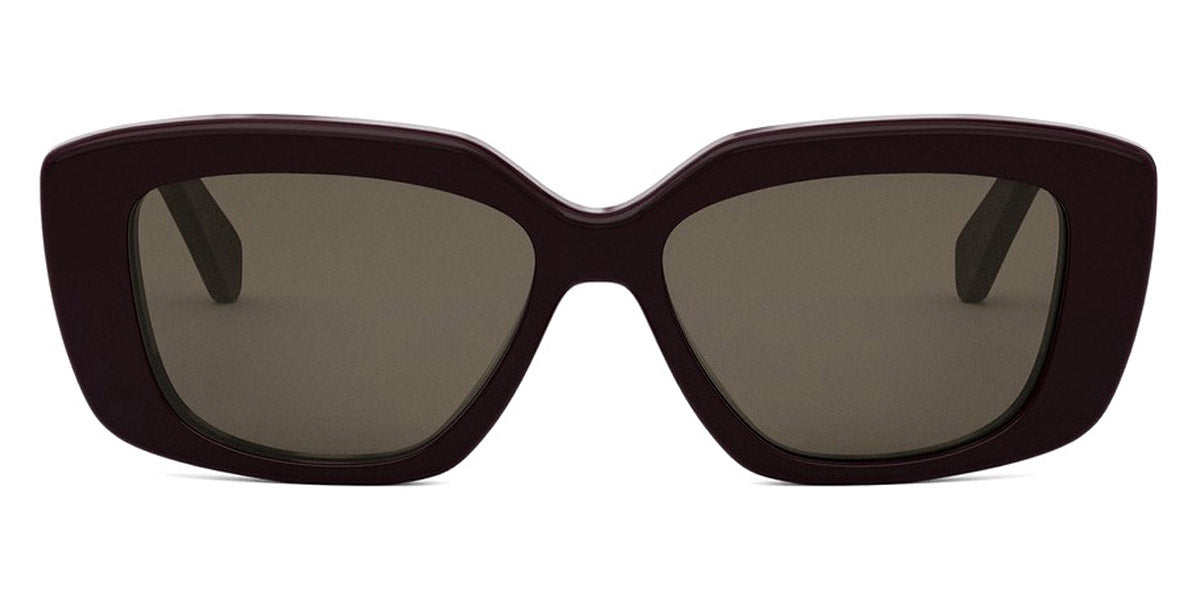 Celine® CL40216U CLN CL40216U 69E 55 - 69E Shiny Bordeaux / Brown Sunglasses