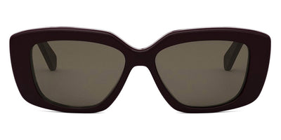 Celine® CL40216U CLN CL40216U 69E 55 - 69E Shiny Bordeaux / Brown Sunglasses