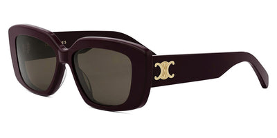 Celine® CL40216U CLN CL40216U 69E 55 - 69E Shiny Bordeaux / Brown Sunglasses
