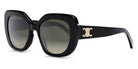 Celine® CL40226U CLN CL40226U 01F 55 - Shiny Black / Brown Sunglasses