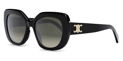 Celine® CL40226U CLN CL40226U 01F 55 - Shiny Black / Brown Sunglasses