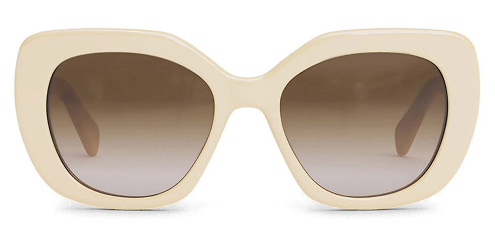 Celine® CL40226U CLN CL40226U 25F 55 - Shiny Ivory / Brown Sunglasses
