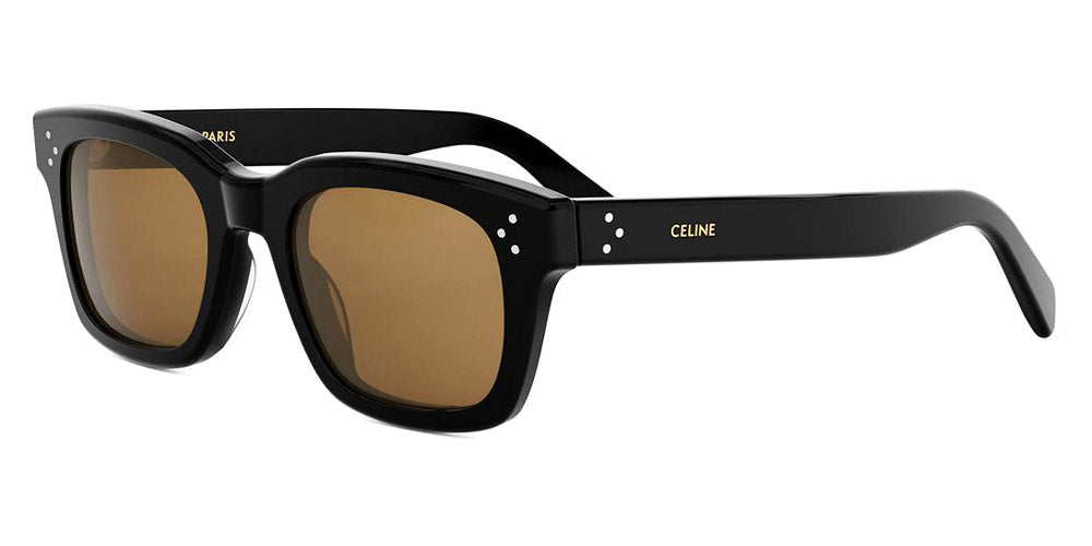Celine® CL40232I CLN CL40232I 01J 51 - 01J Shiny Black / Brown Normal Sunglasses