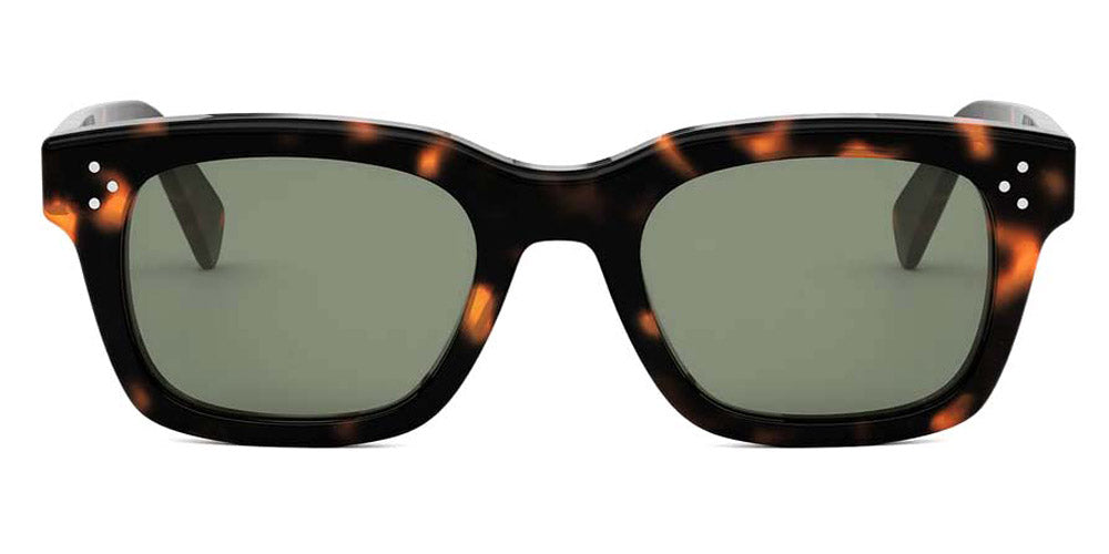 Celine® CL40232I CLN CL40232I 52N 51 - 52N Shiny Havana / Green Sunglasses