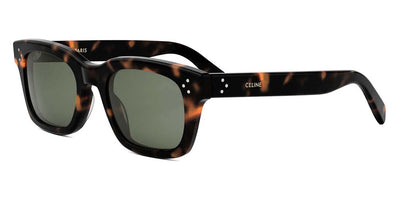 Celine® CL40232I CLN CL40232I 52N 51 - 52N Shiny Havana / Green Sunglasses
