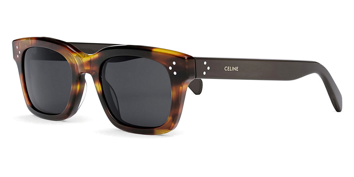 Celine® CL40232I CLN CL40232I 56A 51 - Shiny Havana / Smoke Sunglasses