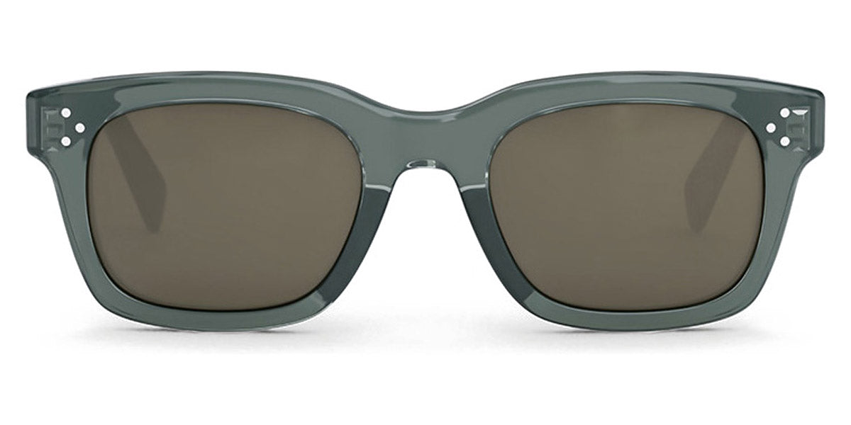 Celine® CL40232I CLN CL40232I 93J 51 - Shiny Transparent Sage / Brown Sunglasses