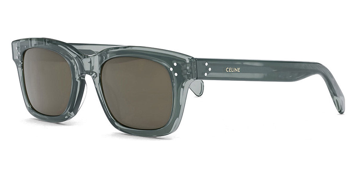 Celine® CL40232I CLN CL40232I 93J 51 - Shiny Transparent Sage / Brown Sunglasses
