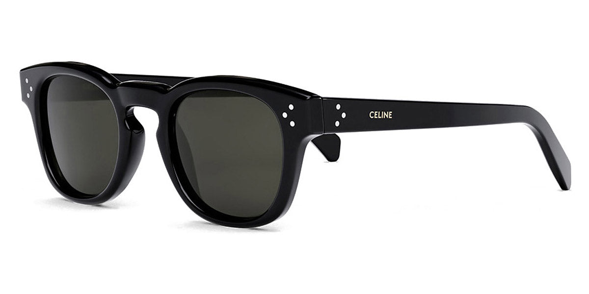 Celine® CL40233I CLN CL40233I 01A 49 - Shiny Black / Smoke Sunglasses