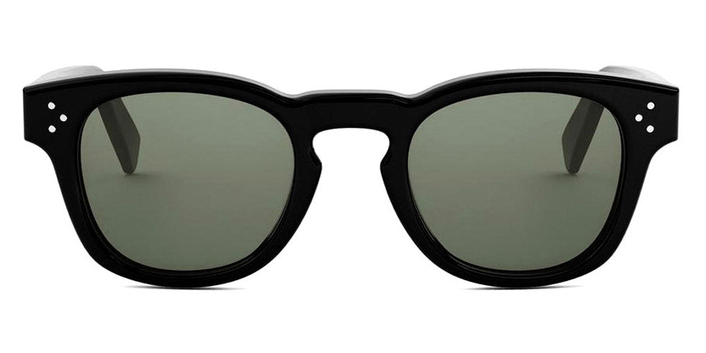 Celine® CL40233I CLN CL40233I 01N 49 - 01N Shiny Black / Green Normal Sunglasses