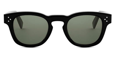 Celine® CL40233I CLN CL40233I 01N 49 - 01N Shiny Black / Green Normal Sunglasses