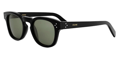 Celine® CL40233I CLN CL40233I 01N 49 - 01N Shiny Black / Green Normal Sunglasses