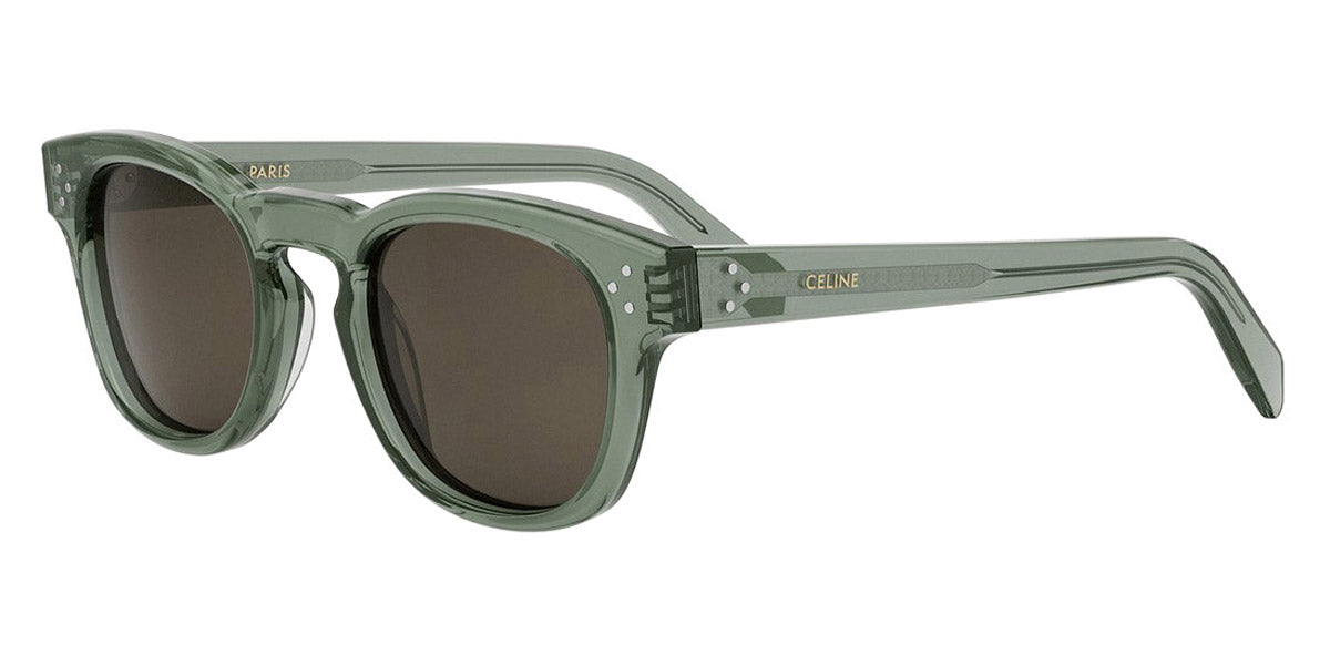 Celine® CL40233I CLN CL40233I 96E 49 - 96E Shiny Green / Brown Sunglasses