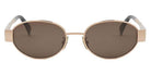 Celine® CL40235U CLN CL40235U 28E 54 - 28E Shiny Yellow / Brown Sunglasses