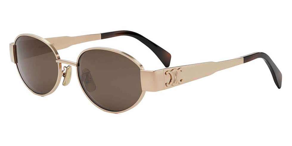 Celine® CL40235U CLN CL40235U 28E 54 - 28E Shiny Yellow / Brown Sunglasses