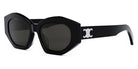 Celine® CL40238U CLN CL40238U 01A 55 - Shiny Black / Smoke Sunglasses