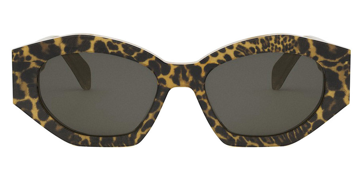 Celine® CL40238U CLN CL40238U 47a 55 - Shiny Beige Sand Transparent Sunglasses