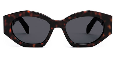 Celine® CL40238U CLN CL40238U 52A 55 - Shiny Havana / Smoke Sunglasses