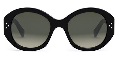 Celine® CL40240I CLN CL40240I 01F 53 - Shiny Black / Brown Sunglasses