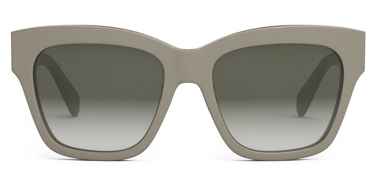 Celine® CL40253F CLN CL40253F 59F 55 - Shiny Khaki / Brown Sunglasses