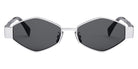 Celine® CL40254U CLN CL40254U 16A 54 - Shiny Palladium / Smoke Sunglasses
