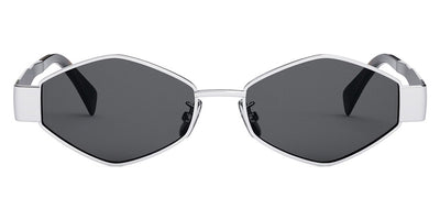 Celine® CL40254U CLN CL40254U 16A 54 - Shiny Palladium / Smoke Sunglasses