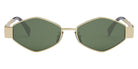 Celine® CL40254U CLN CL40254U 30N 54 - 30N Shiny Endura Gold / Green Sunglasses