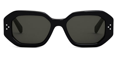 Celine® CL40255I CLN CL40255I 01A 52 - Shiny Black / Dark Smoke Sunglasses