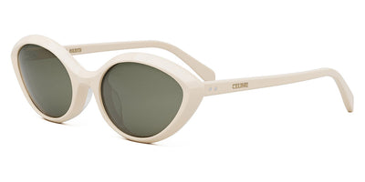 Celine® CL40264U CLN CL40264U 25N 57 - Shiny Ivory / Khaki Sunglasses