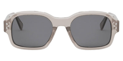 Celine® CL40266U CLN CL40266U 59A 53 - Shiny Transparent Taupe / Smoke Sunglasses