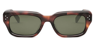 Celine® CL40267U CLN CL40267U 54N 54 - Shiny Red Havana / Green Sunglasses