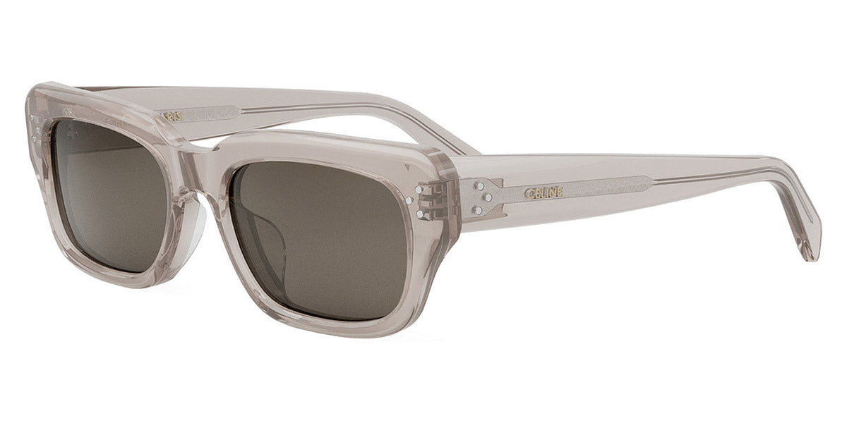 Celine® CL40267U CLN CL40267U 59E 54 - Shiny Transparent Taupe / Brown Sunglasses