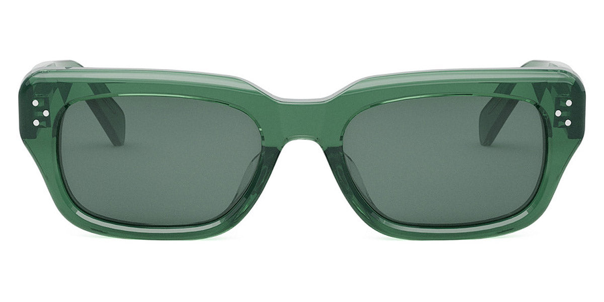 Celine® CL40267U CLN CL40267U 96N 54 - Shiny Transparent Green / Green Sunglasses